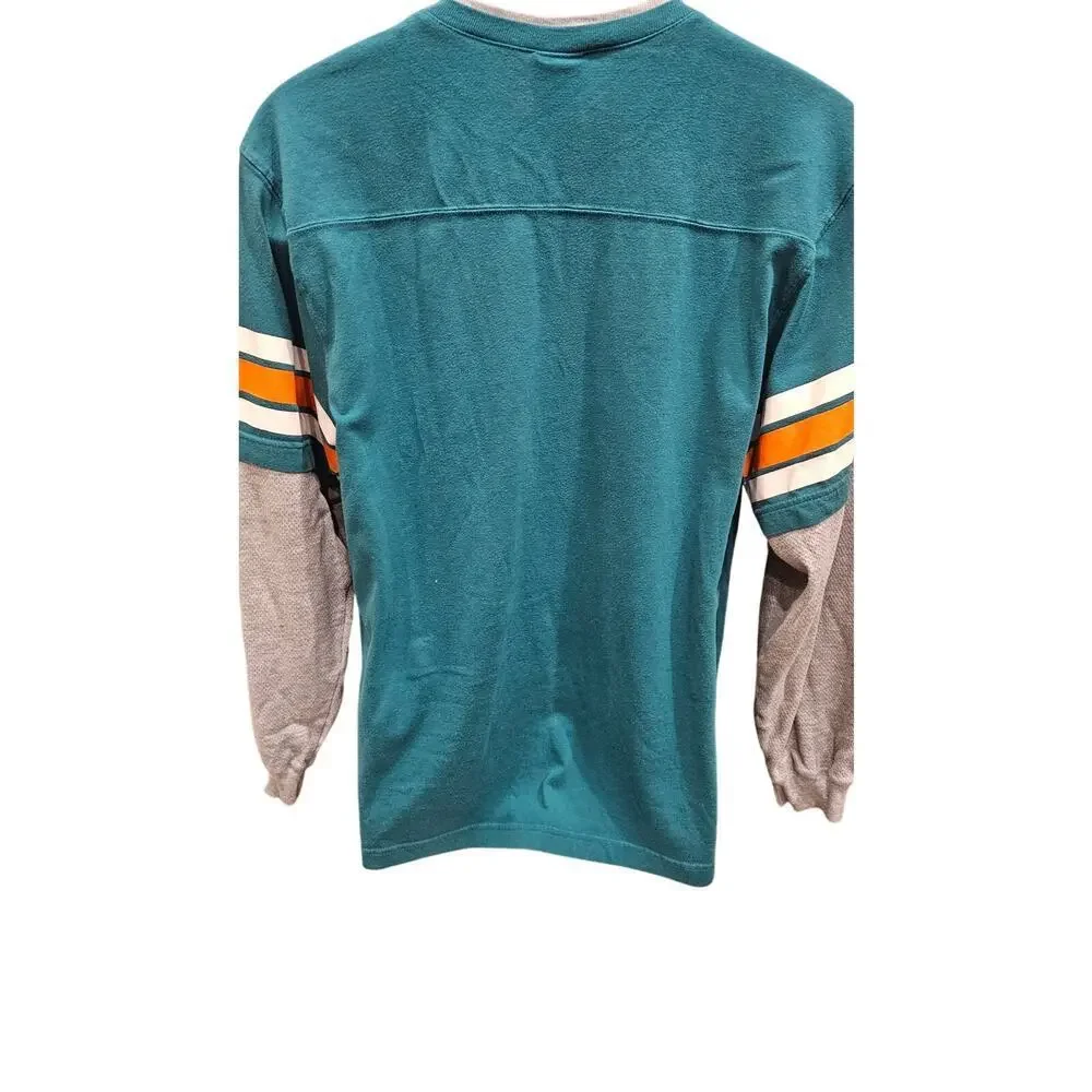Boys youth vintage Miami dolphins long sleeve t shirt sz XL (18-20) game day top
